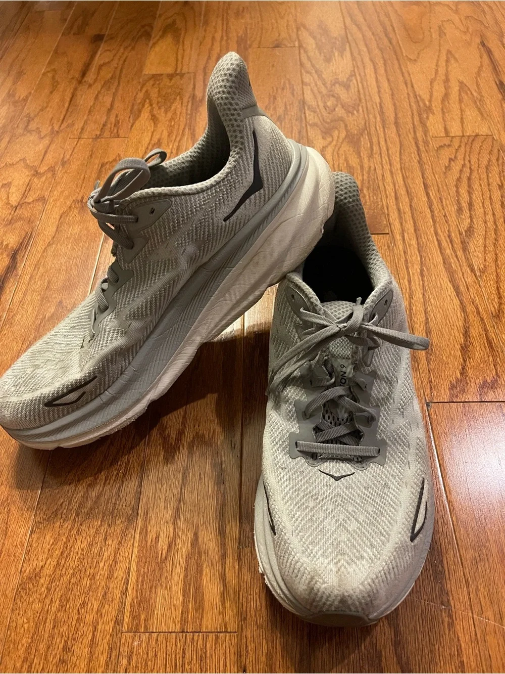 Hoka One One Clifton 9 Men’s Road Running Shoes Harbor Mist Gray Size 11.5